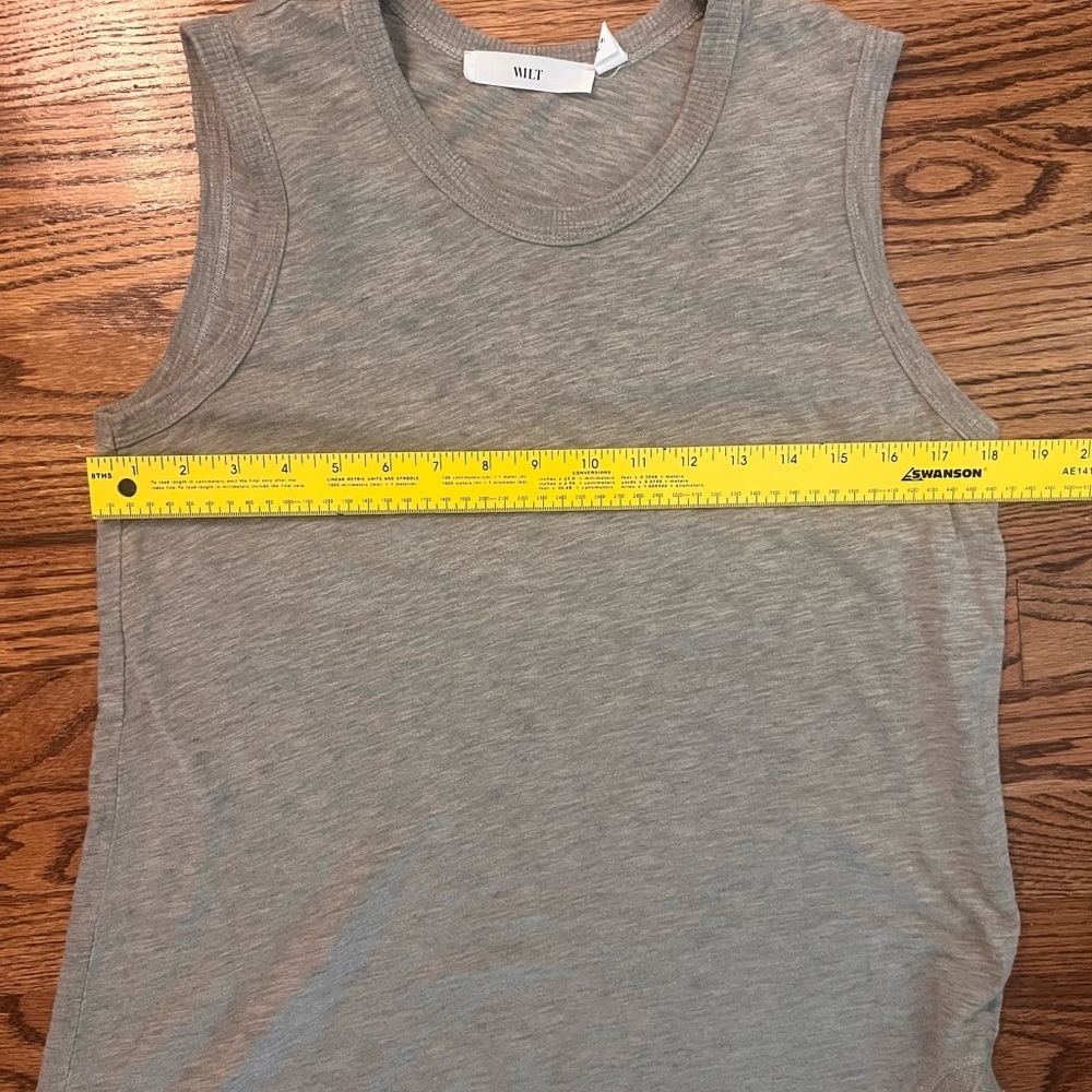 Wilt Easy Shell Slanted Cotton Tank – Asphalt Size Small - Picture 3 of 5